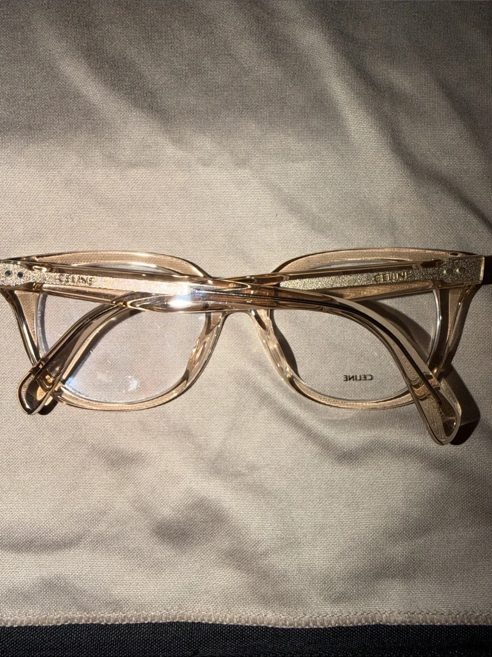 Celine Transparent Nude/Taupe Women's Sunglasses